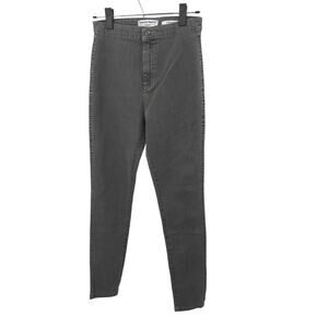 American Apparel Gray Skinny Stretch High Rise The Easy Jean Size S